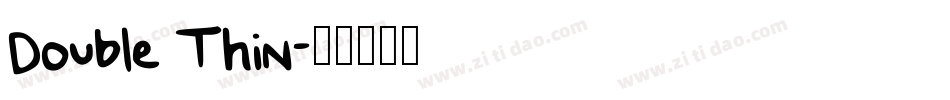 Double Thin字体转换
